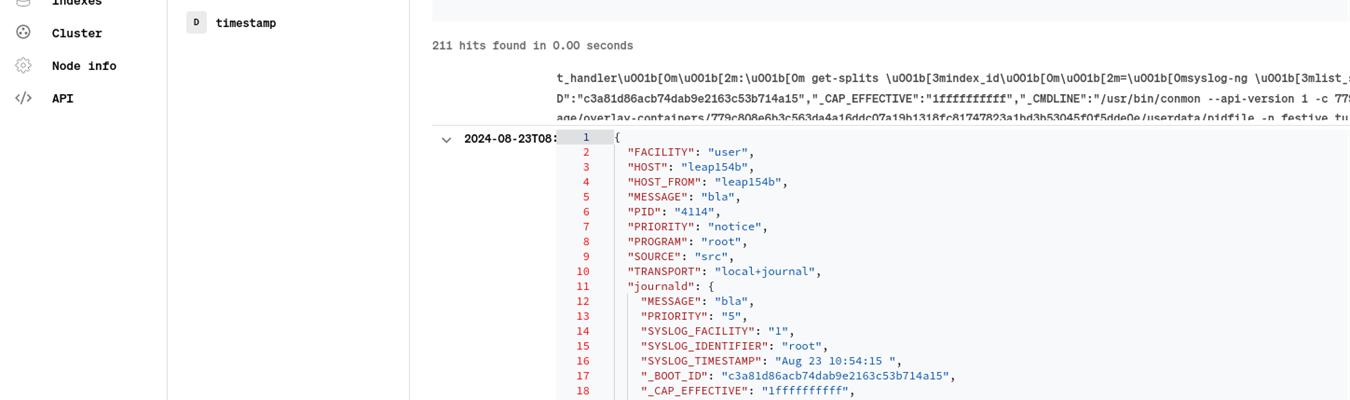 First steps with Quickwit and syslog-ng